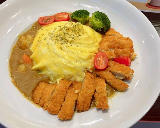 A2. Golden Chicken Cutlet on Rice 金龙鸡块咖哩饭
